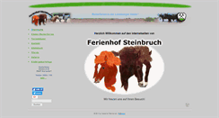 Desktop Screenshot of ferienhof-steinbruch.de