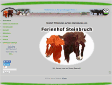 Tablet Screenshot of ferienhof-steinbruch.de